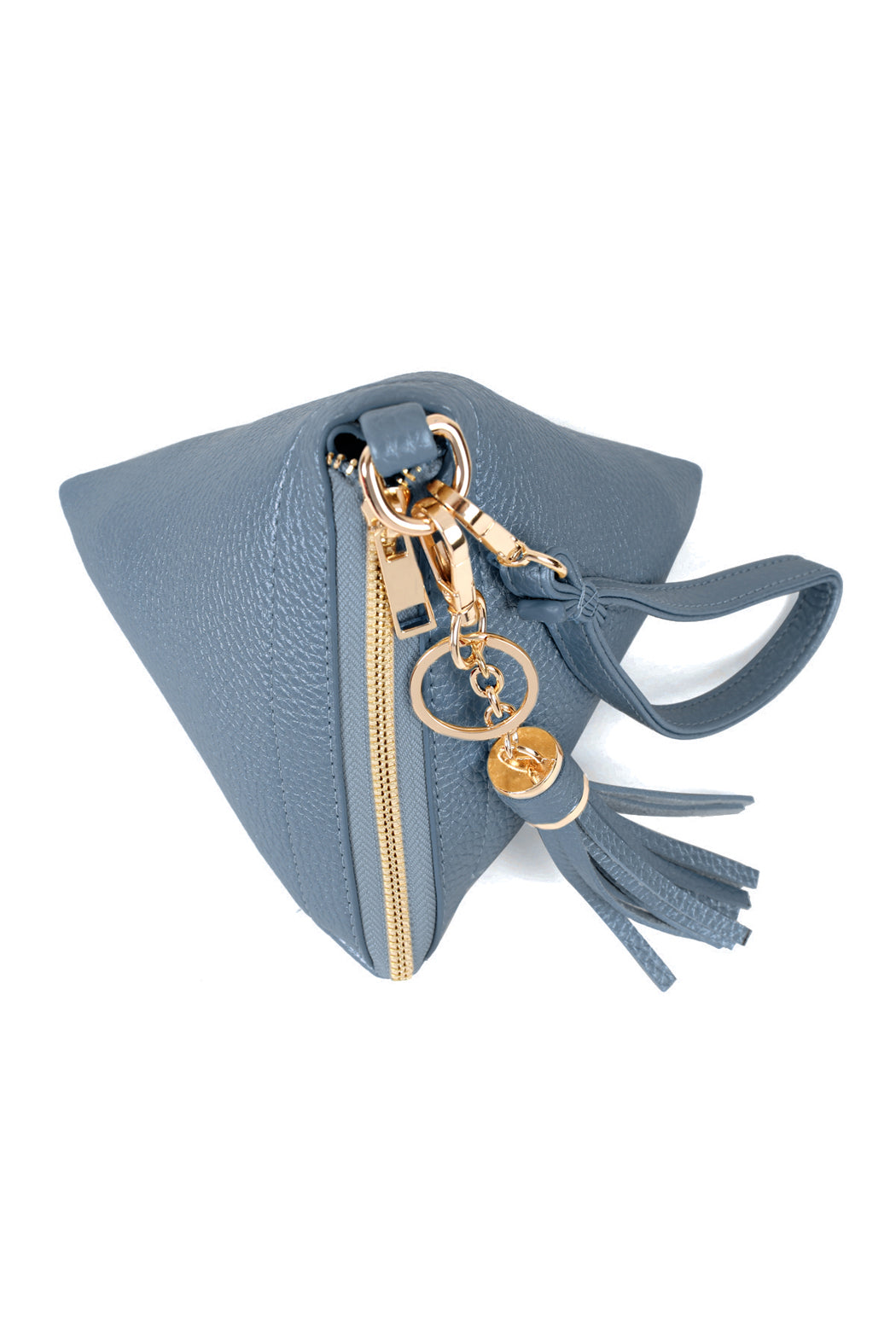 Pyramid Tassel Wristlet Bag