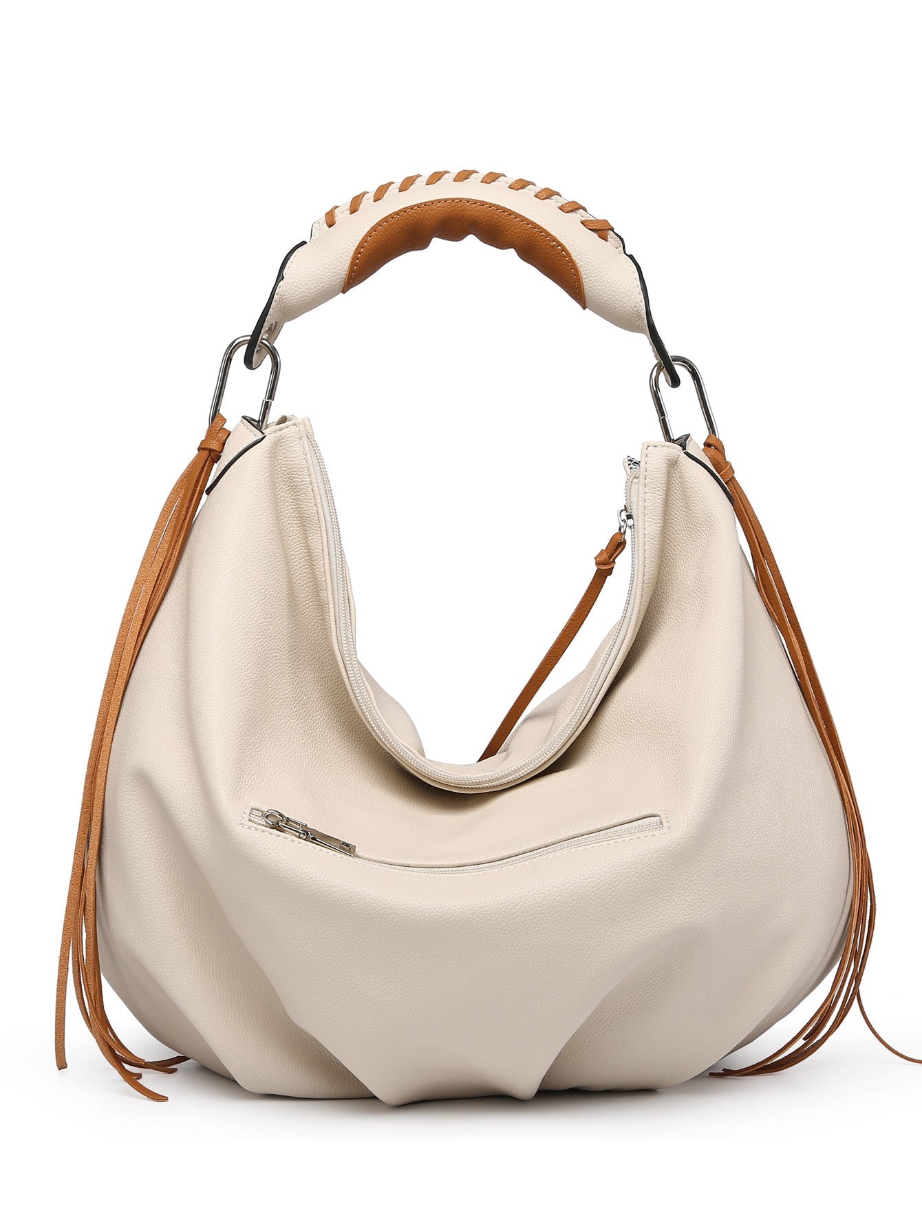 Women’s Contrast Handle Hobo Bag