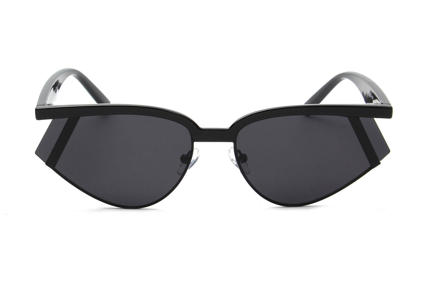 Laramie Tortoise Futuristic Rectangle Sunglasses