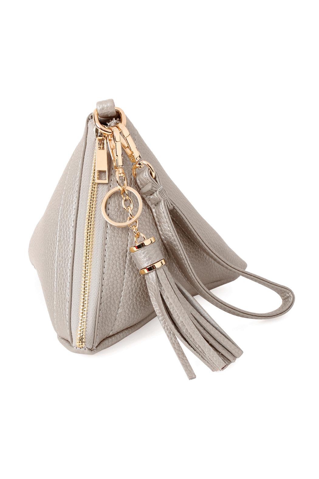 Pyramid Tassel Wristlet Bag