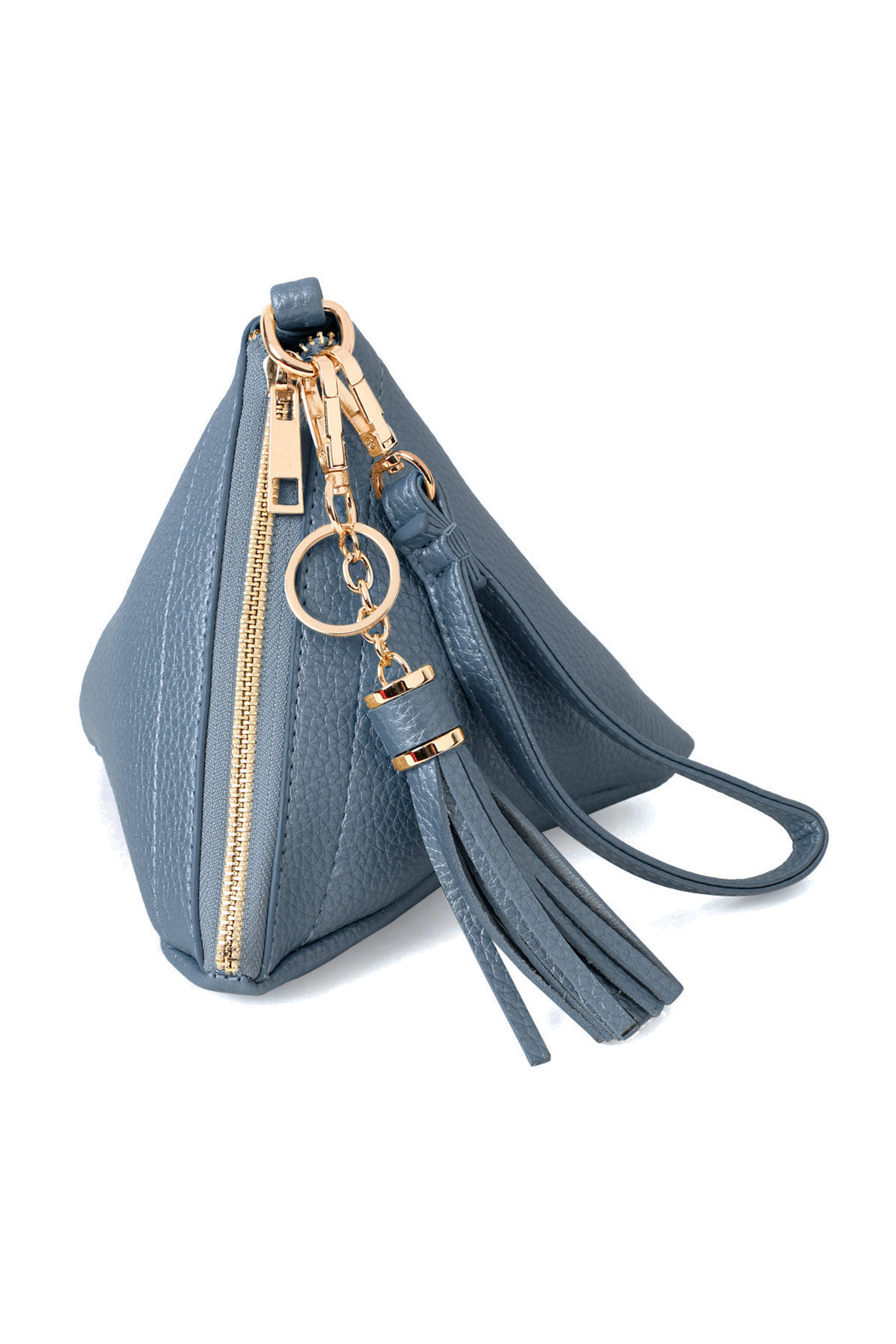 Pyramid Tassel Wristlet Bag