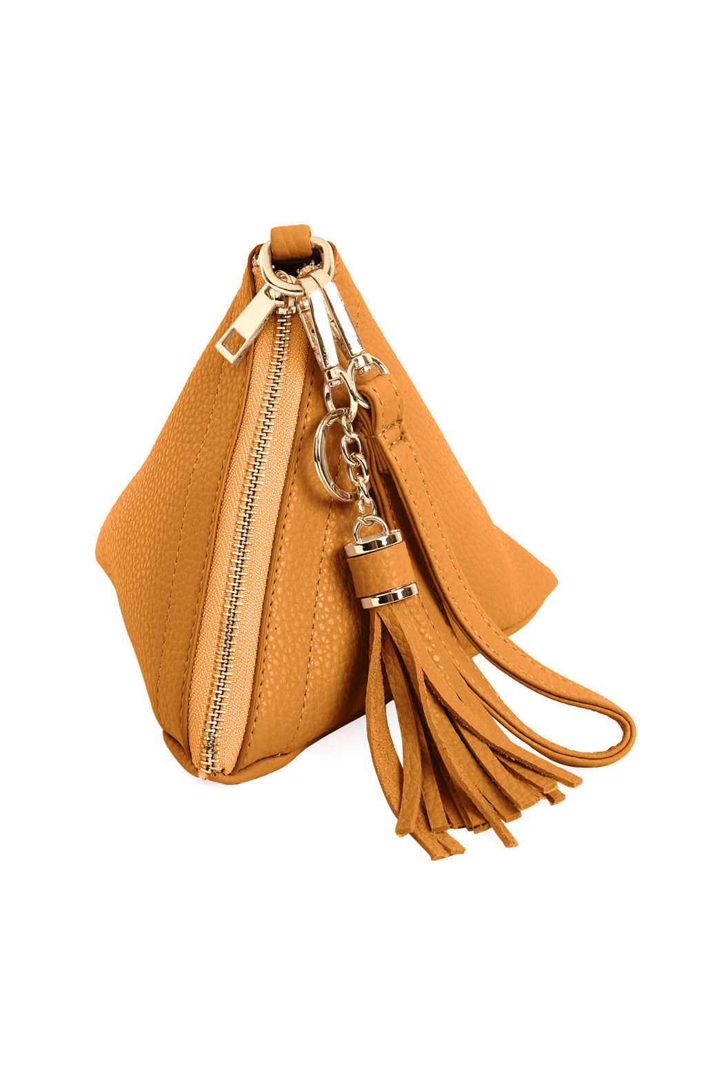 Pyramid Tassel Wristlet Bag