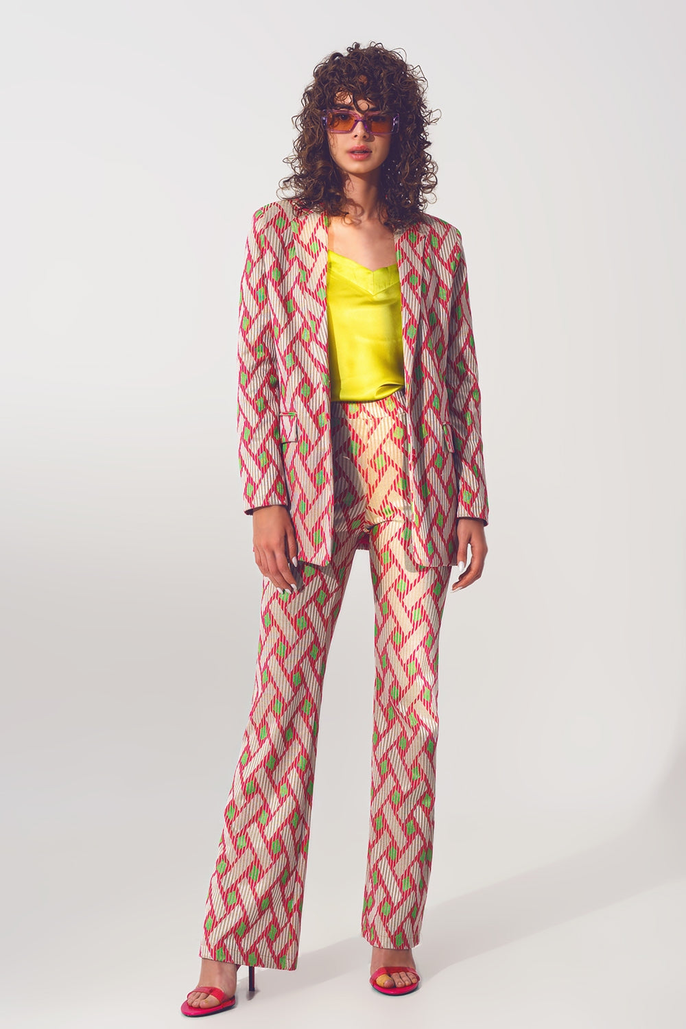 Bold Geometry Tailored Blazer