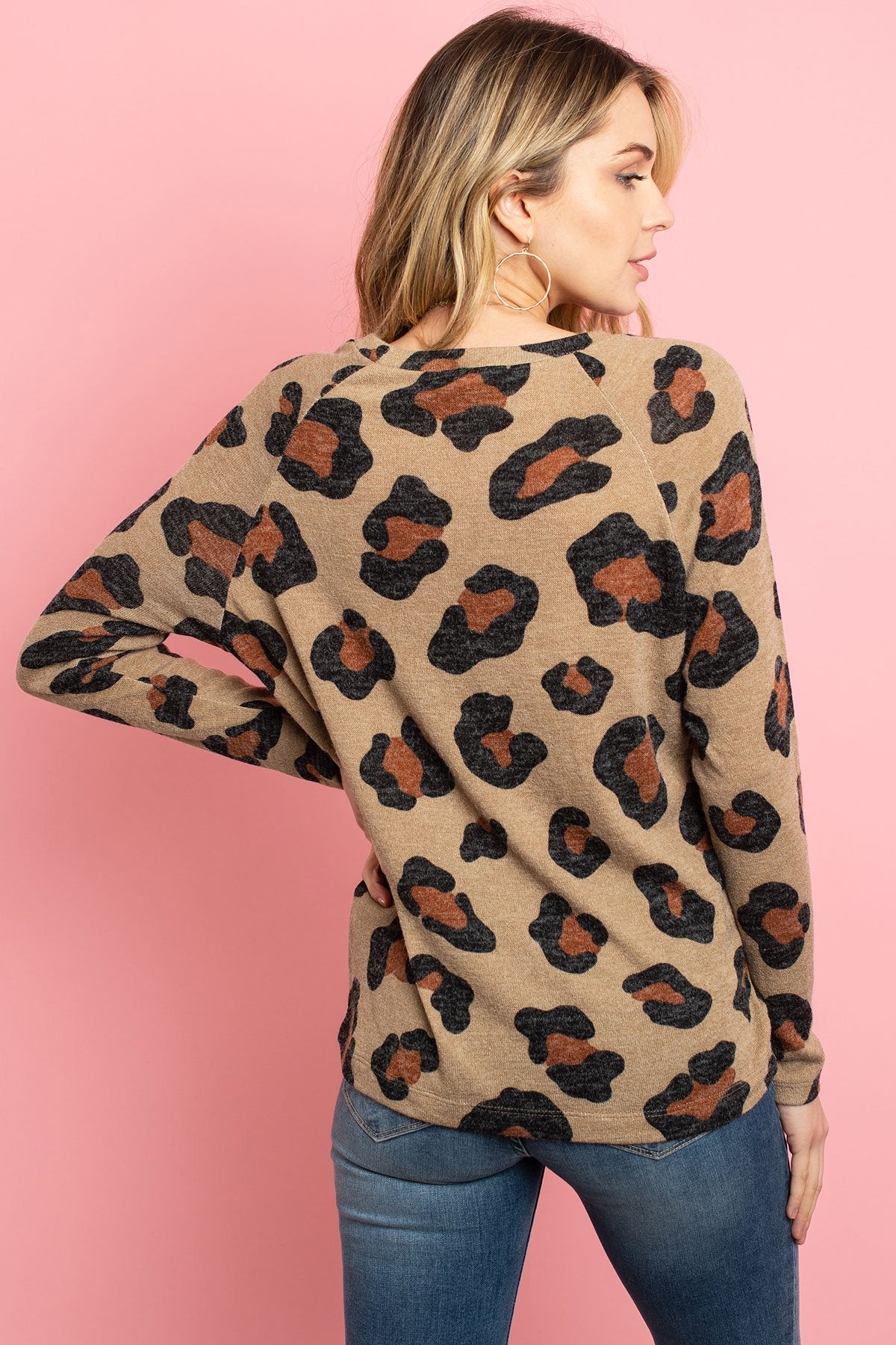 Wild Charm Leopard Print Top