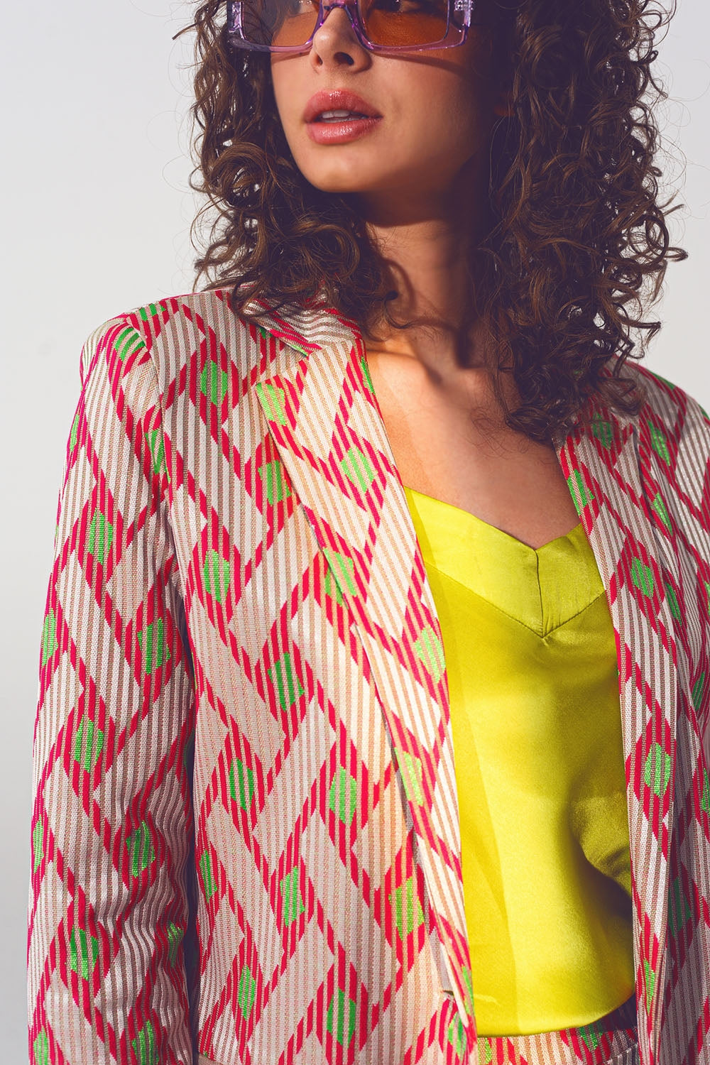 Bold Geometry Tailored Blazer