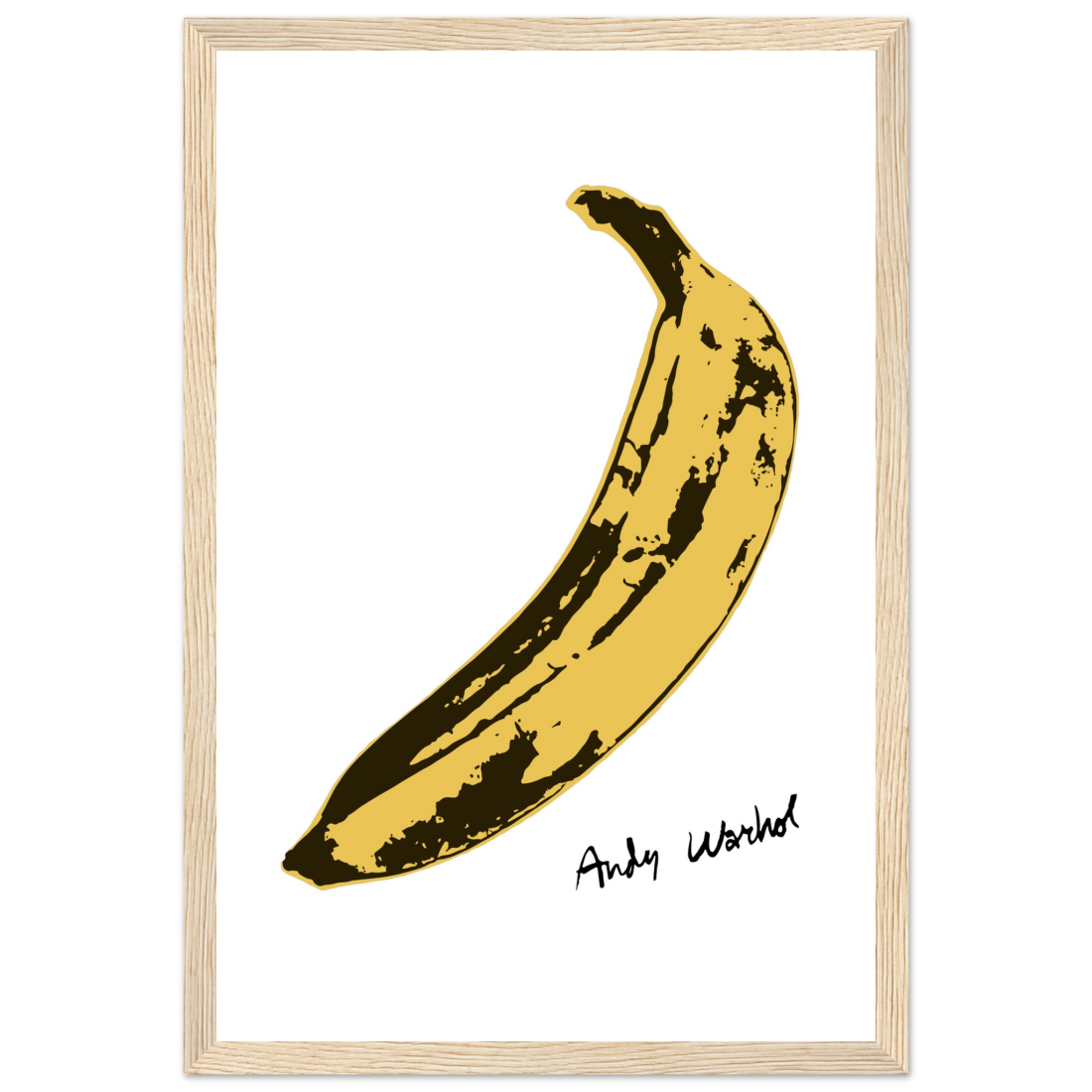 Banana Pop Art Poster – Iconic Andy Warhol Design