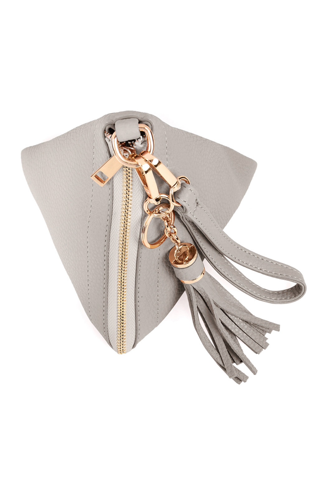 Pyramid Tassel Wristlet Bag