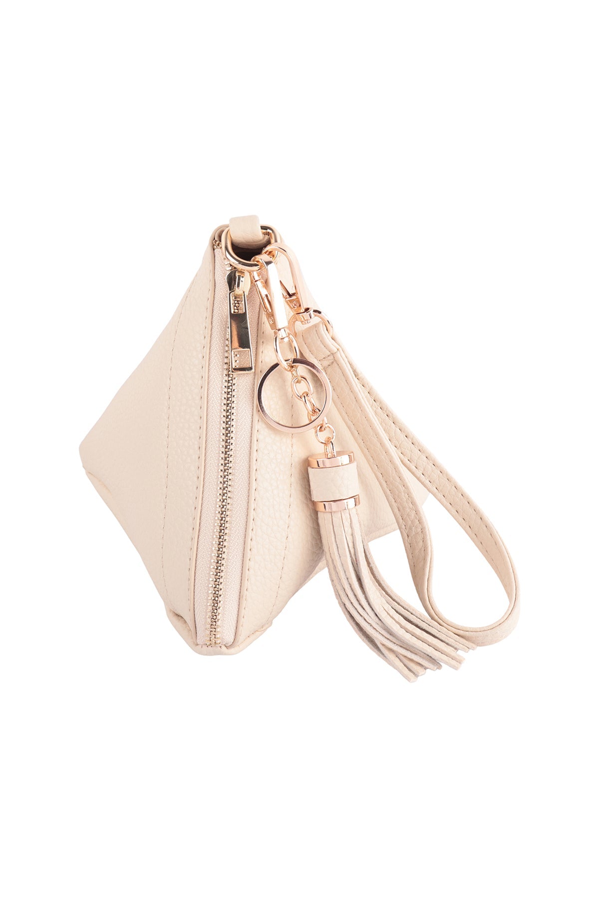 Pyramid Tassel Wristlet Bag