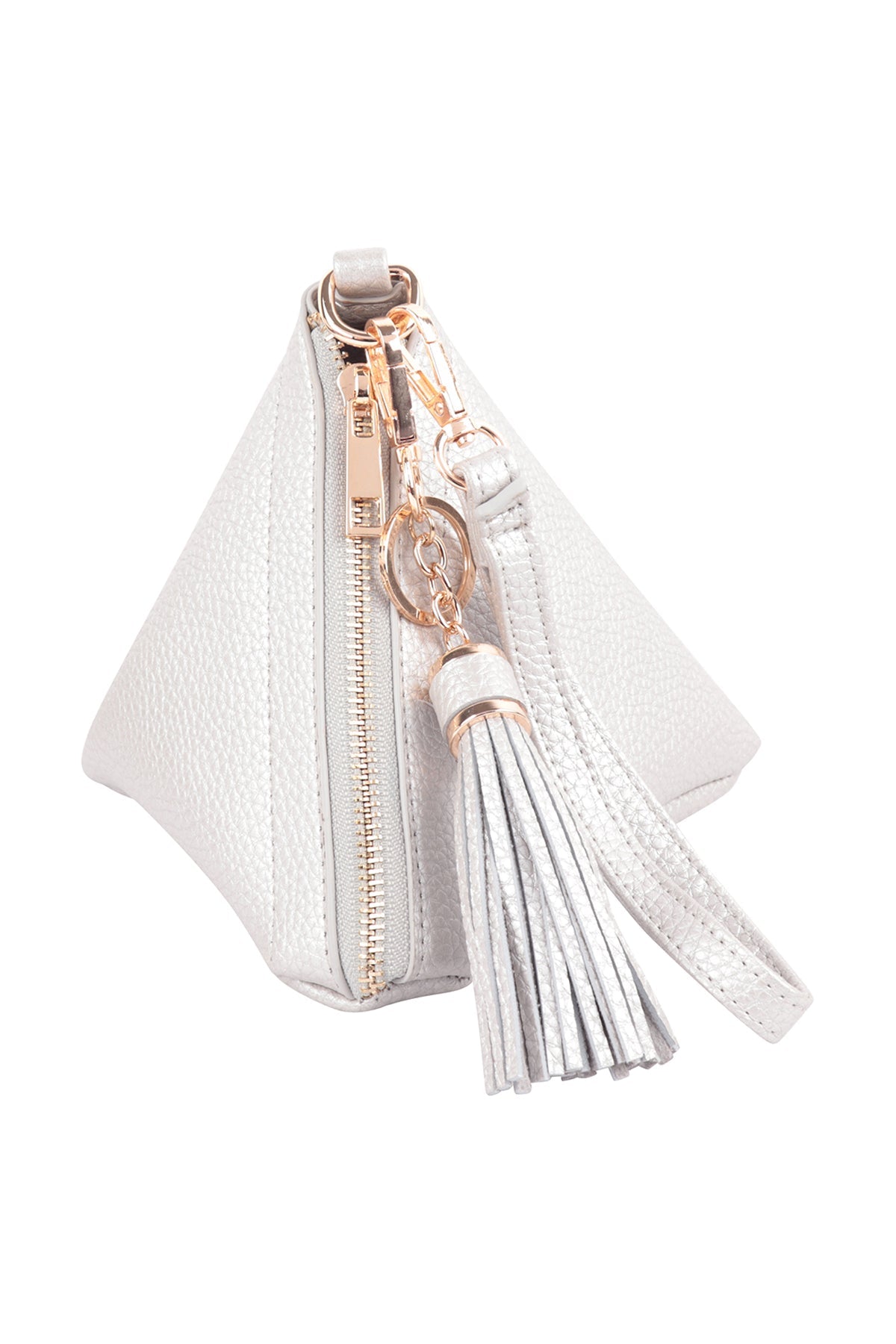 Pyramid Tassel Wristlet Bag