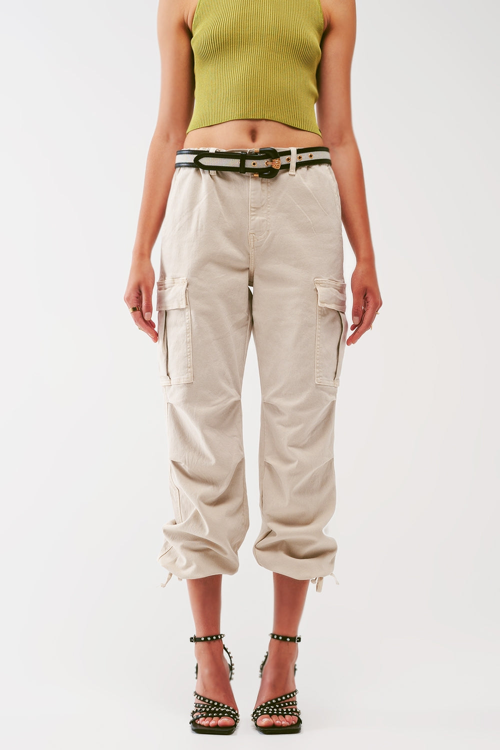 Tassel-End Cargo Pants