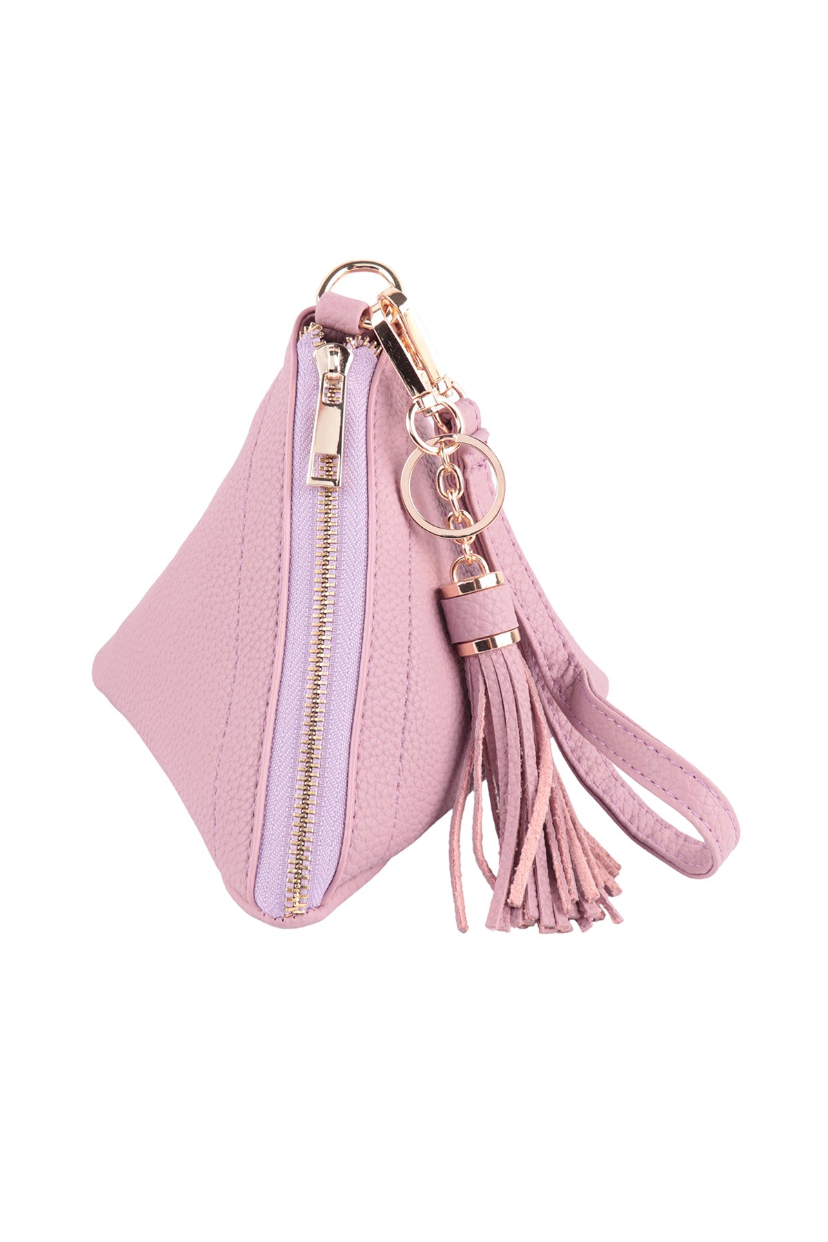 Pyramid Tassel Wristlet Bag