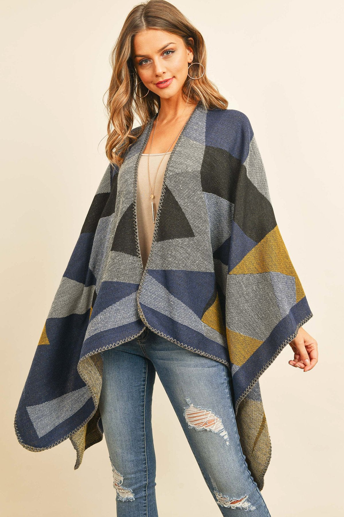 Boho Breeze Abstract Kimono