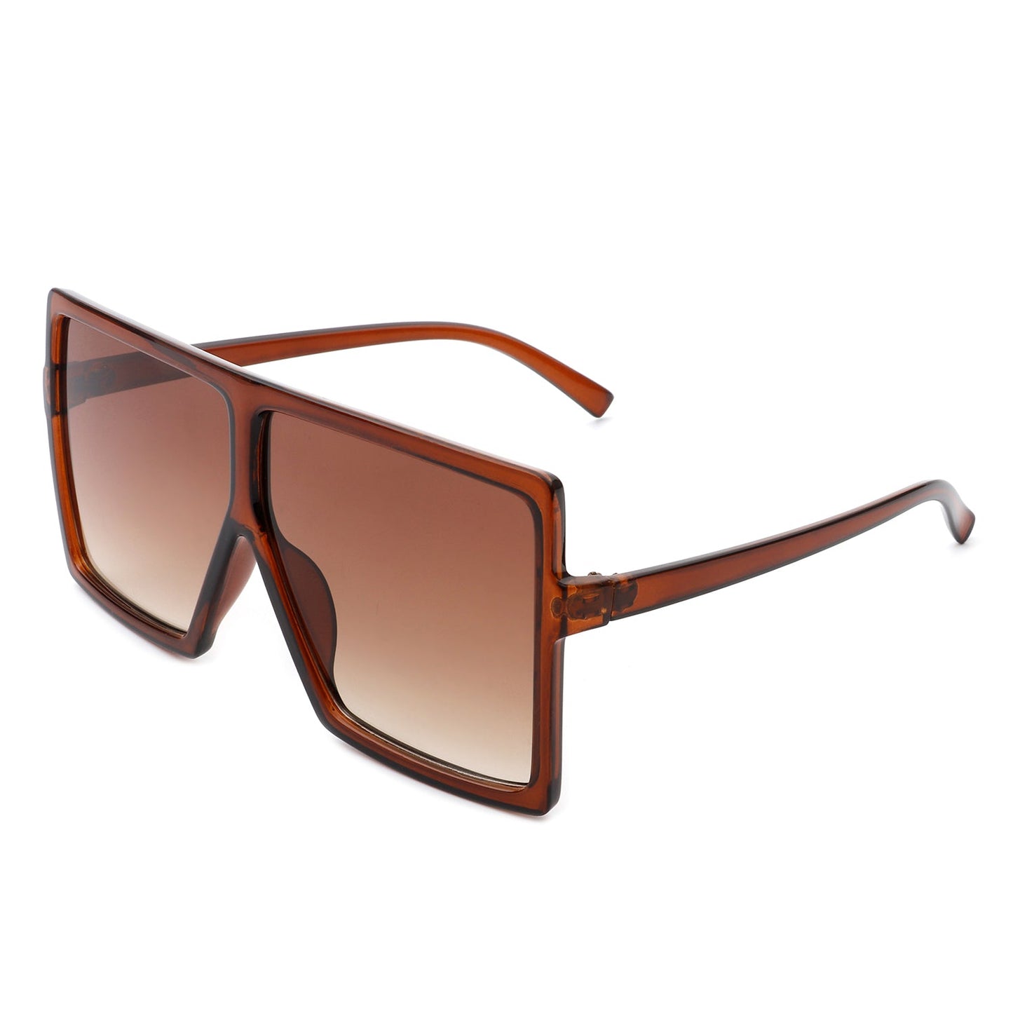 Zenithia Oversized Flat Top Square Sunglasses