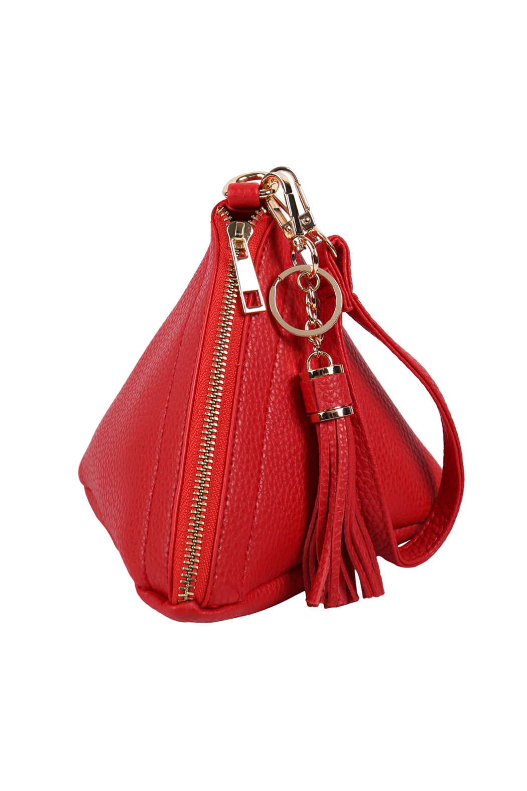 Pyramid Tassel Wristlet Bag