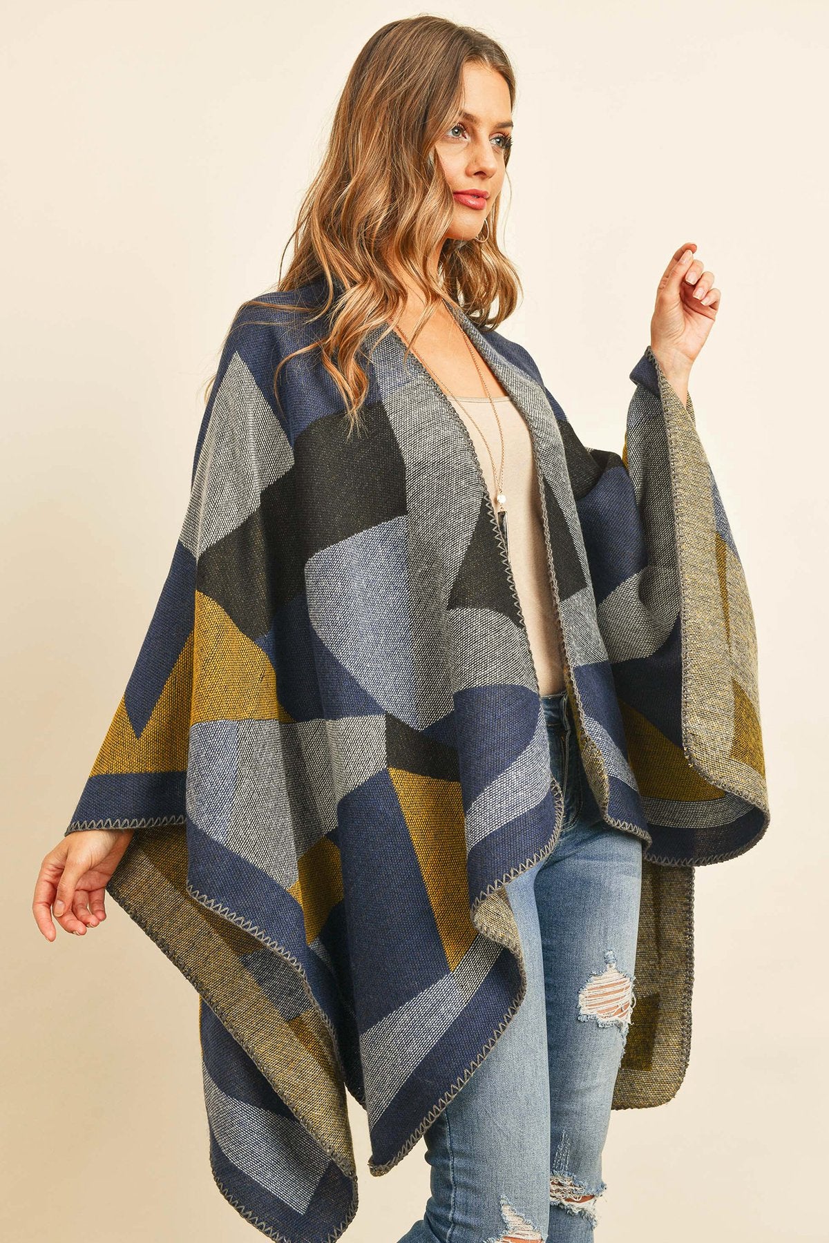 Boho Breeze Abstract Kimono