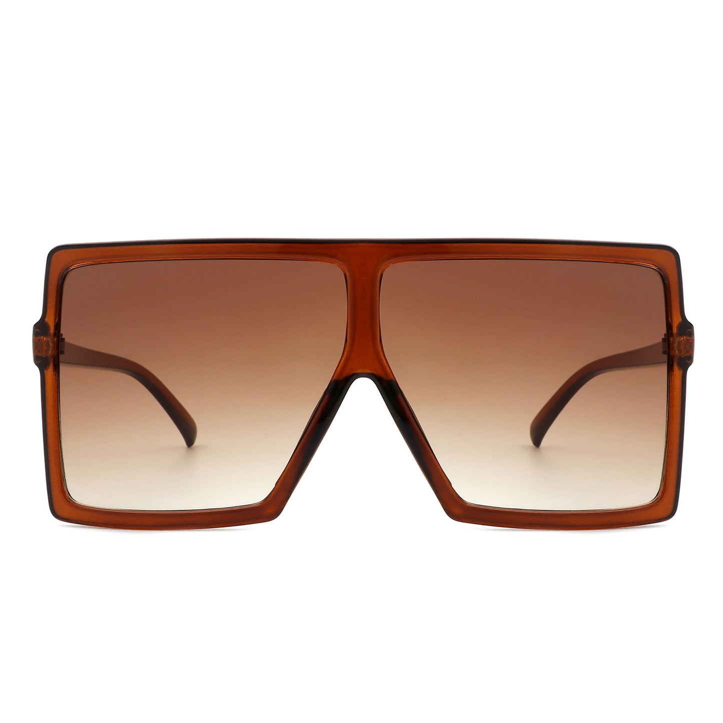 Zenithia Oversized Flat Top Square Sunglasses