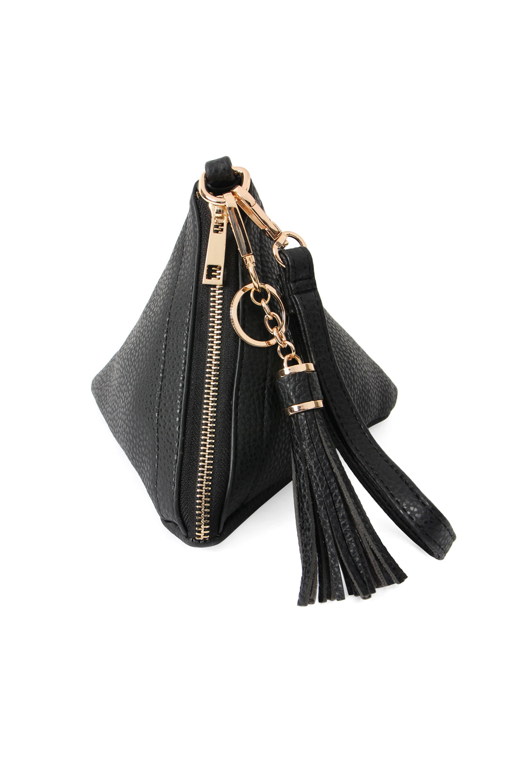 Pyramid Tassel Wristlet Bag