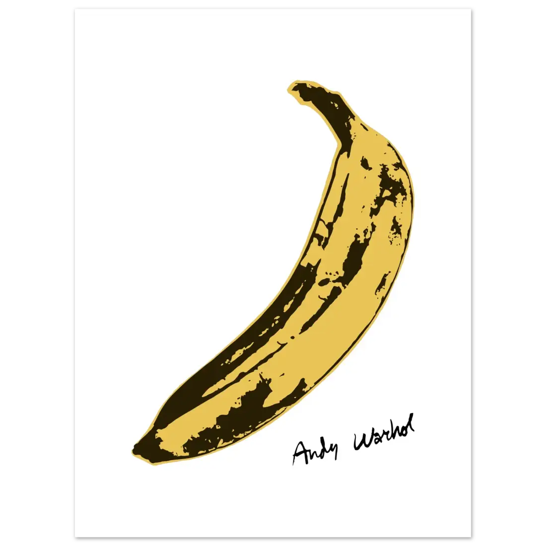 Banana Pop Art Poster – Iconic Andy Warhol Design