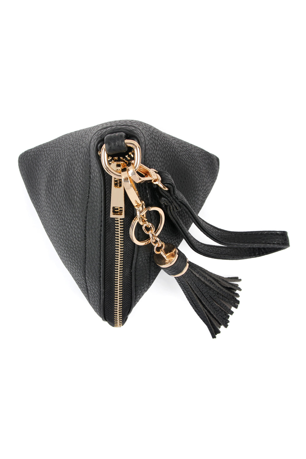 Pyramid Tassel Wristlet Bag