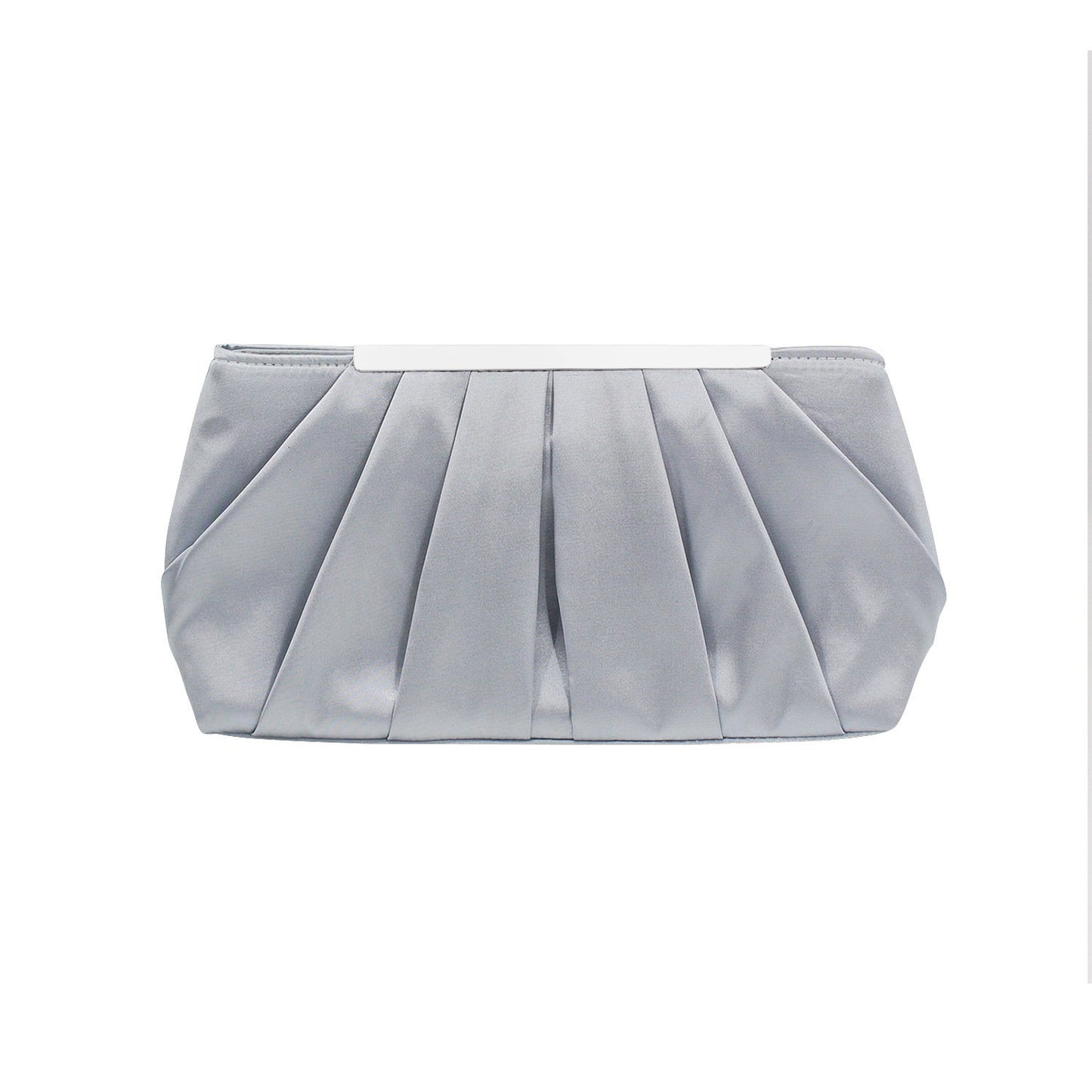 Elegant Pleated Satin Evening Clutch