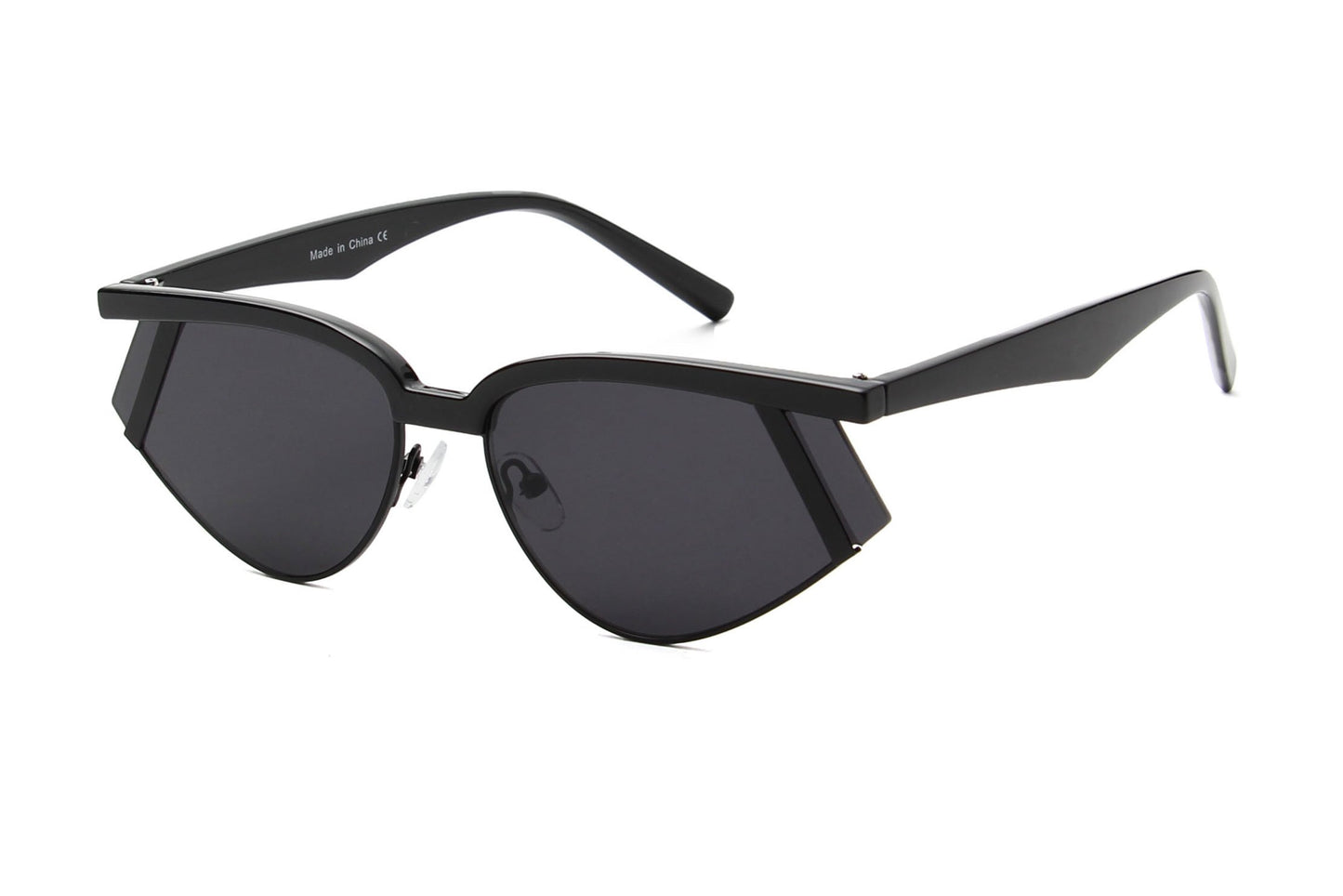 Laramie Tortoise Futuristic Rectangle Sunglasses