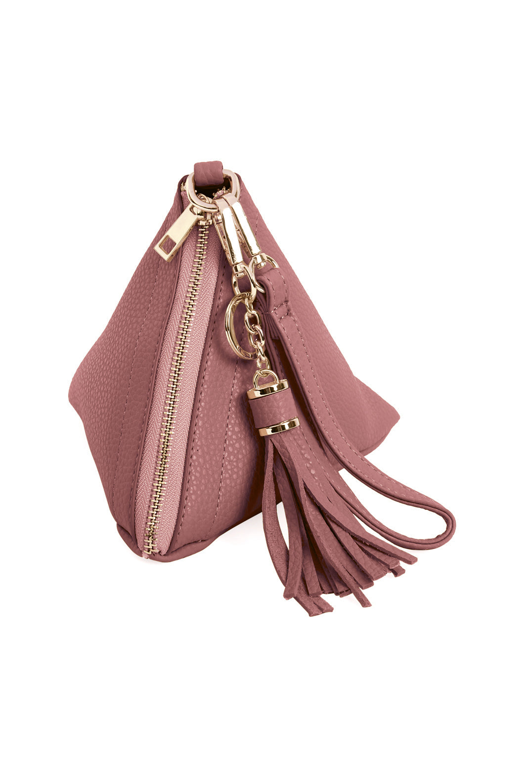 Pyramid Tassel Wristlet Bag