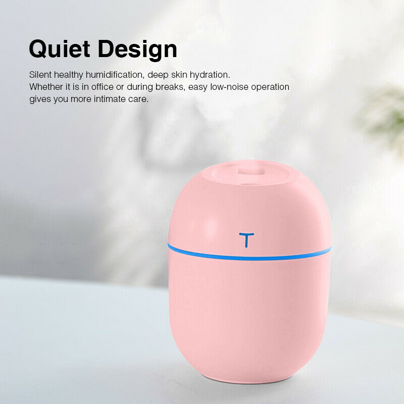 Mini Ultrasonic USB Air Humidifier with LED Night Light