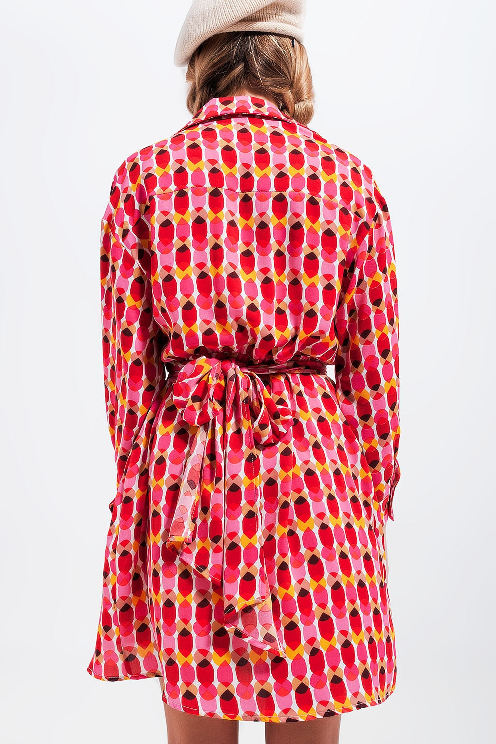 Sunset Mosaic Wrap Dress