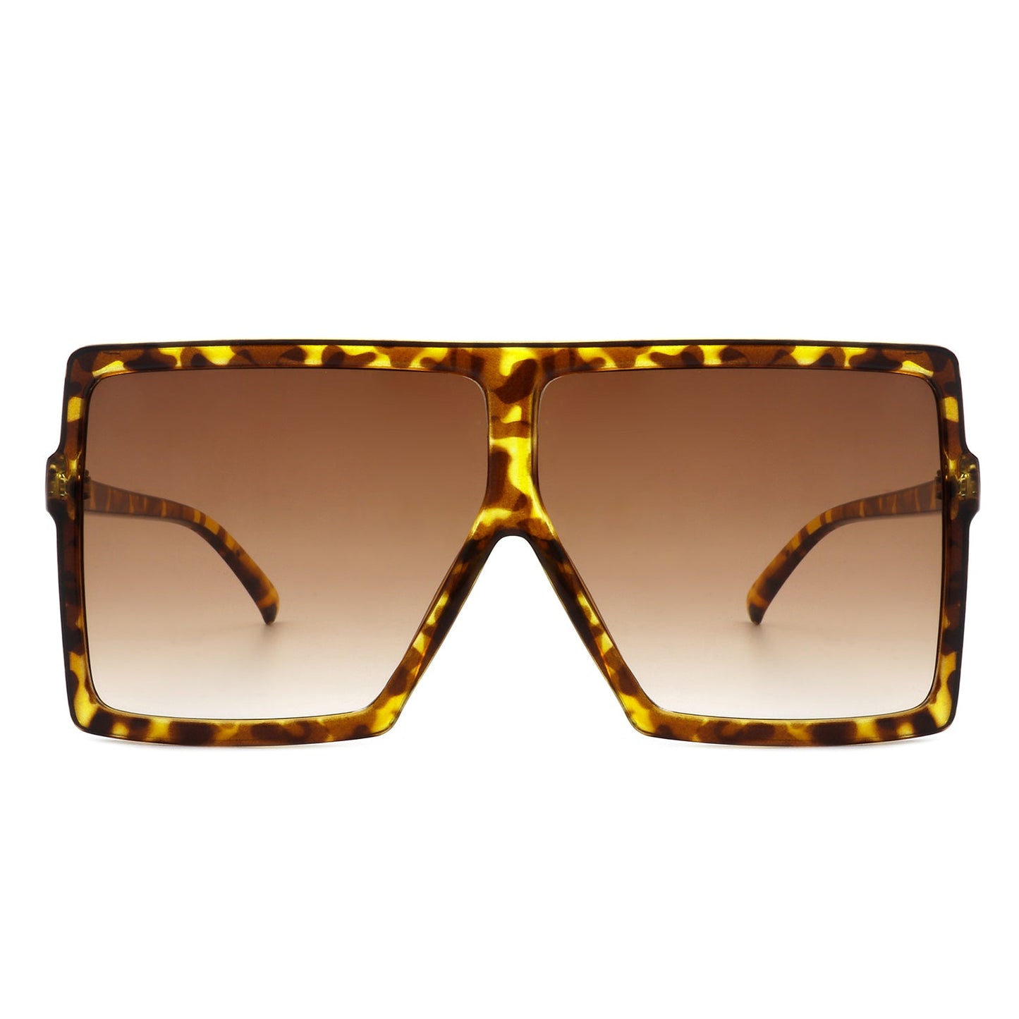 Zenithia Oversized Flat Top Square Sunglasses