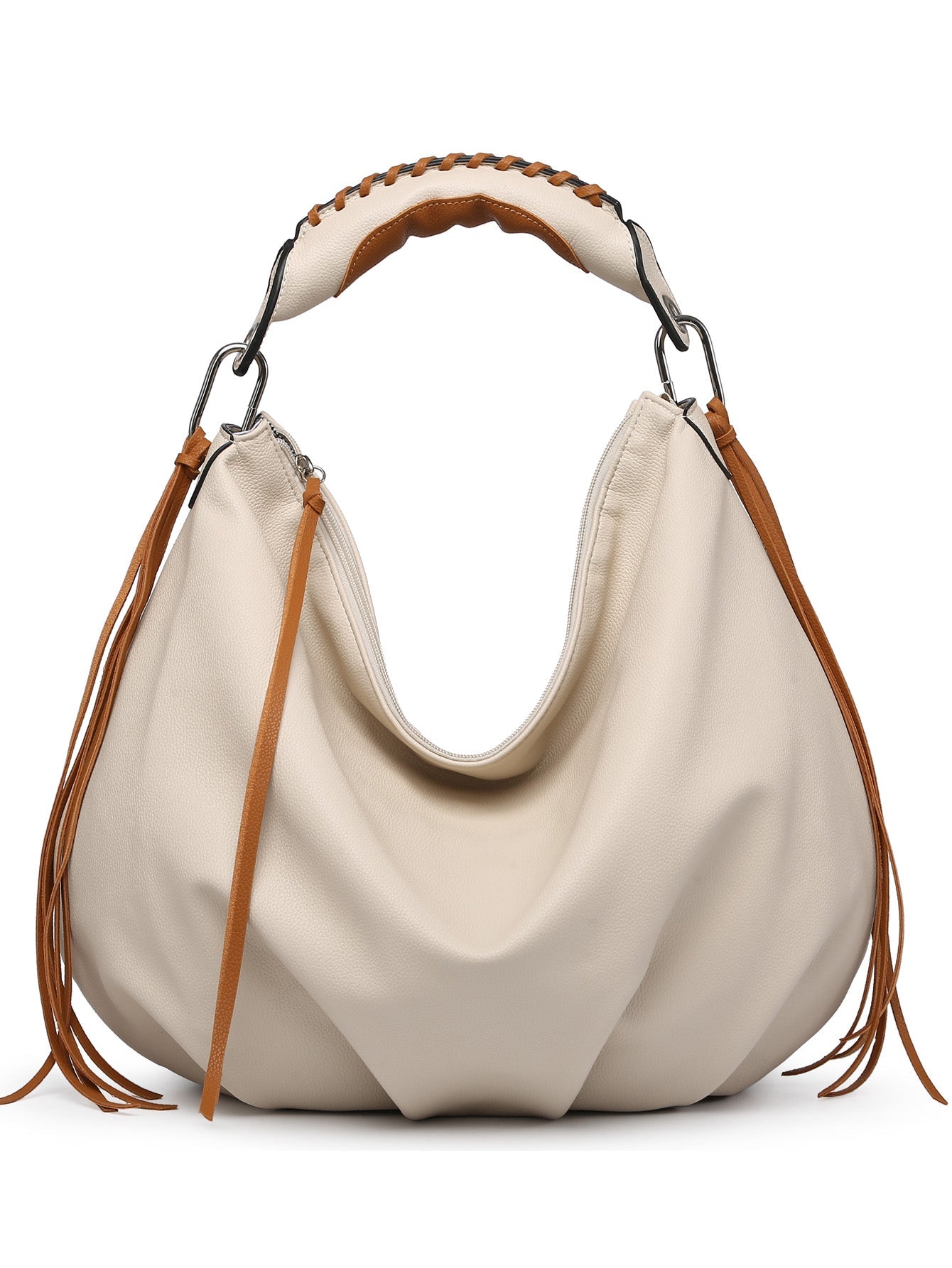 Women’s Contrast Handle Hobo Bag