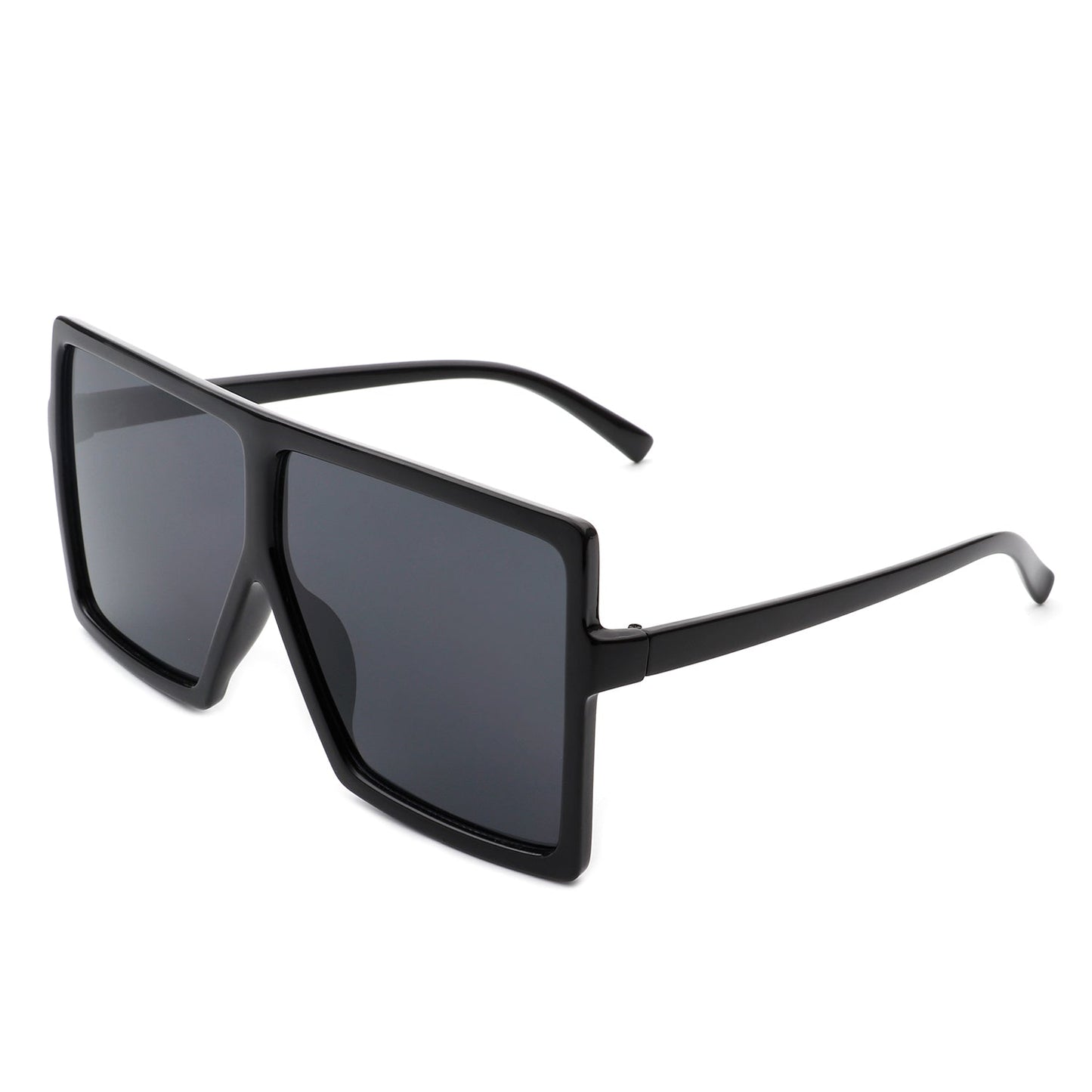 Zenithia Oversized Flat Top Square Sunglasses