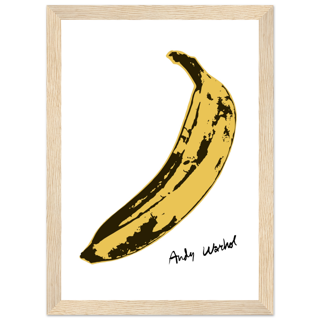 Banana Pop Art Poster – Iconic Andy Warhol Design