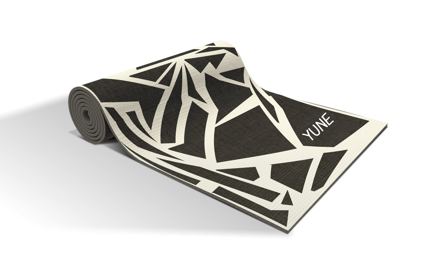 Modern Non-Slip Yoga Mat with Geometric Design