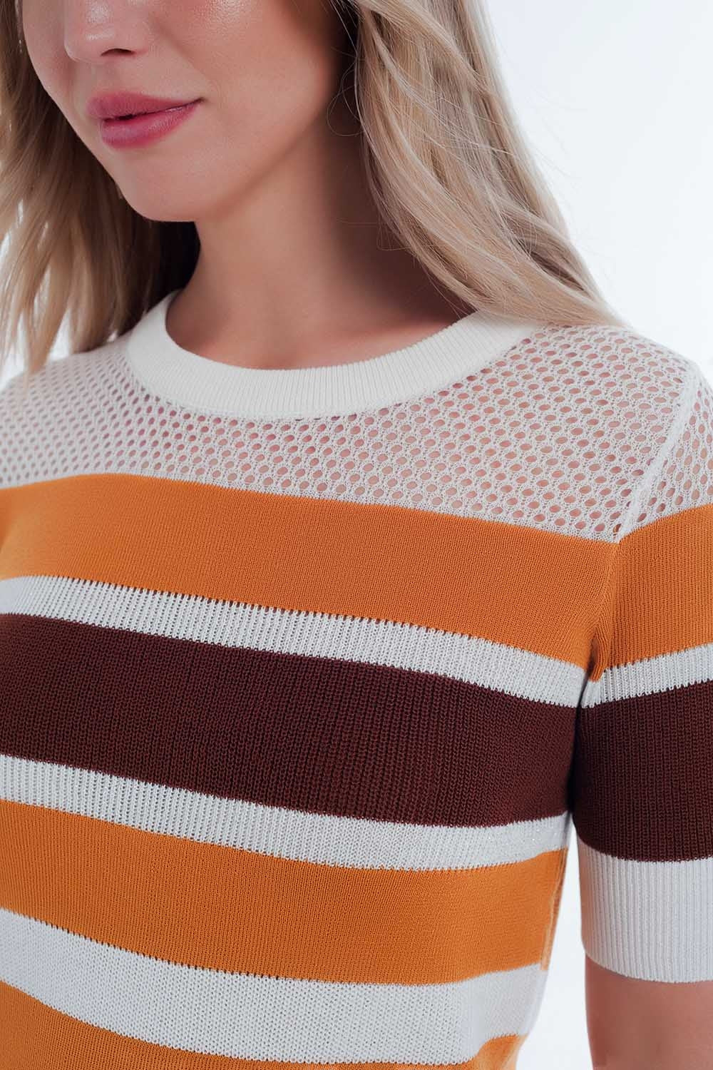 Golden Hour Striped Knit Sweater