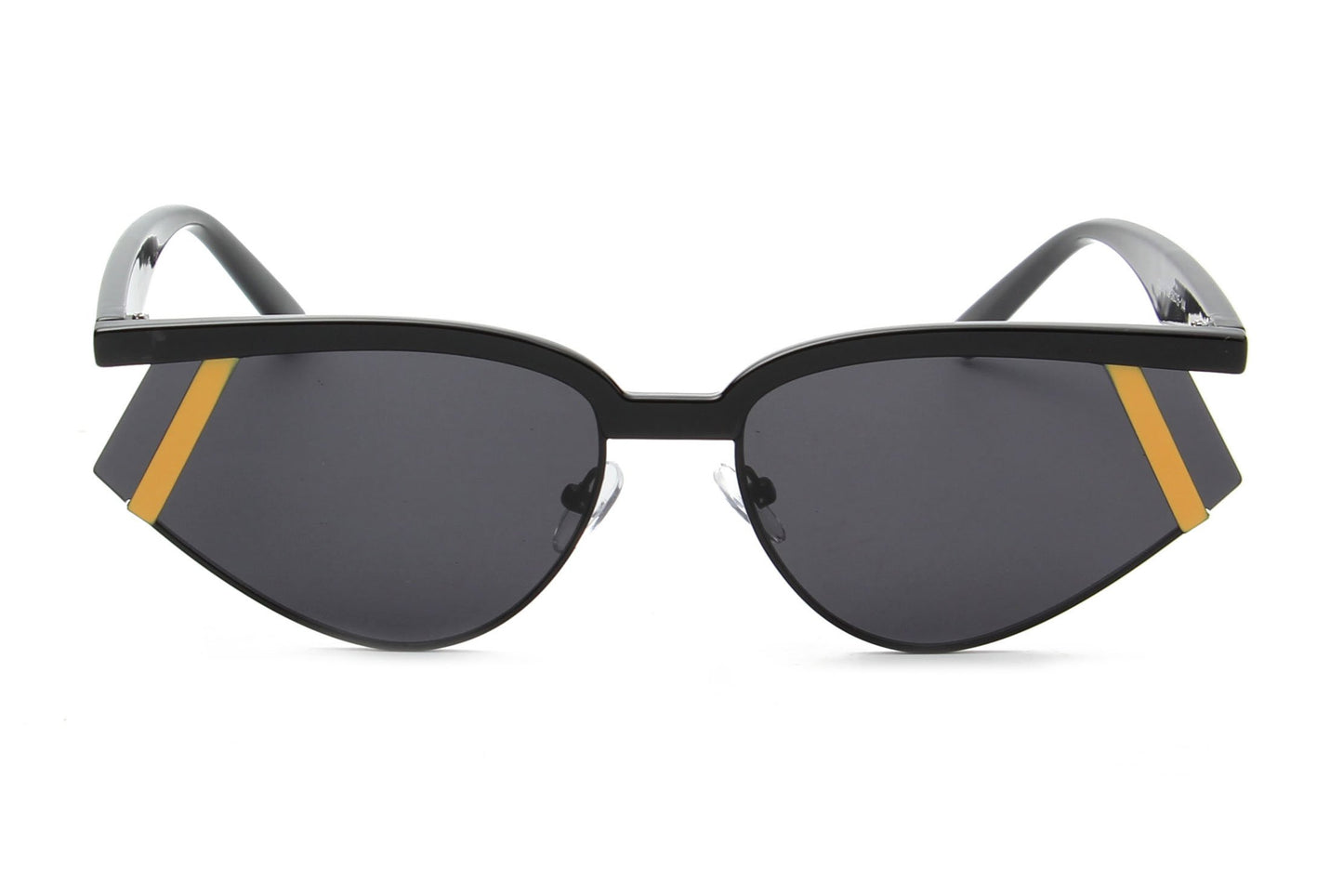 Laramie Tortoise Futuristic Rectangle Sunglasses