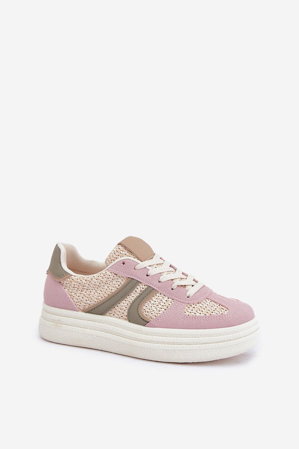 Blush & Olive Luxe Platform Sneakers