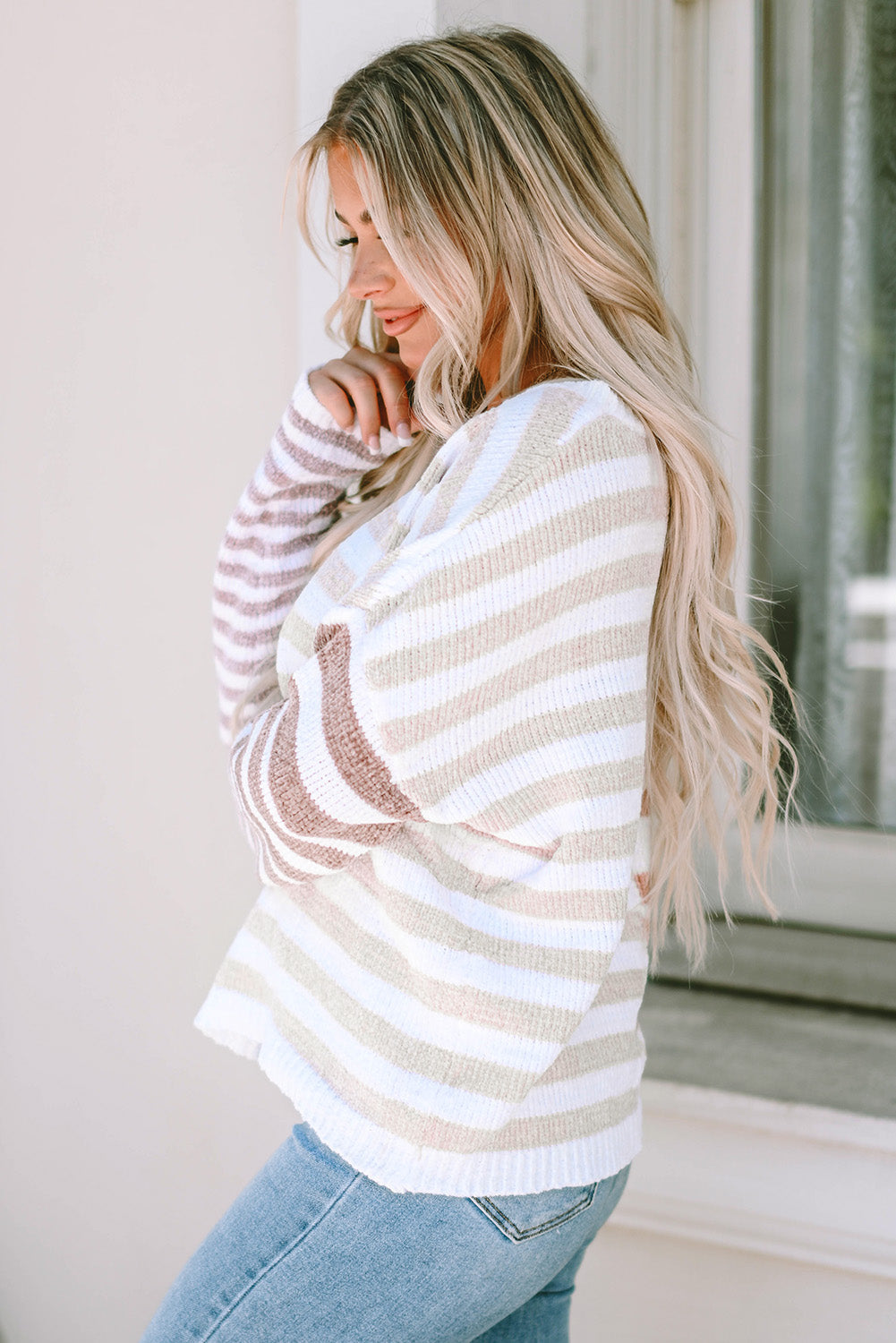 Magnolia Striped Oversized Sweater