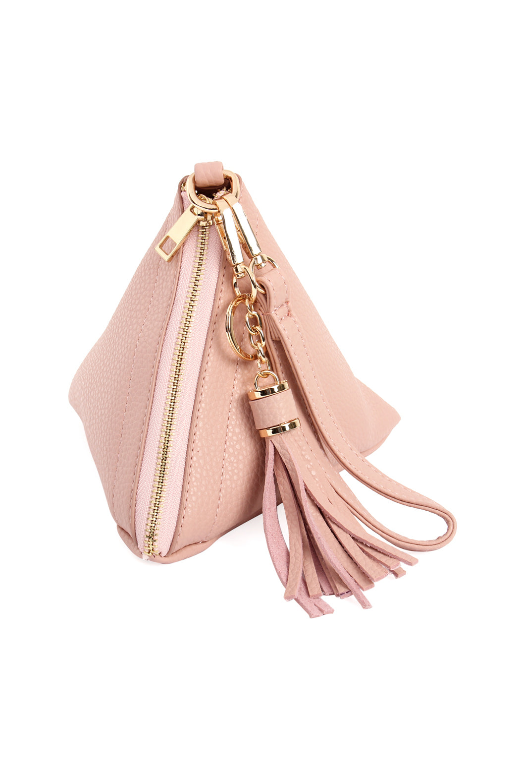 Pyramid Tassel Wristlet Bag