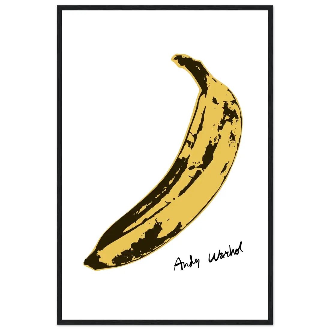 Banana Pop Art Poster – Iconic Andy Warhol Design