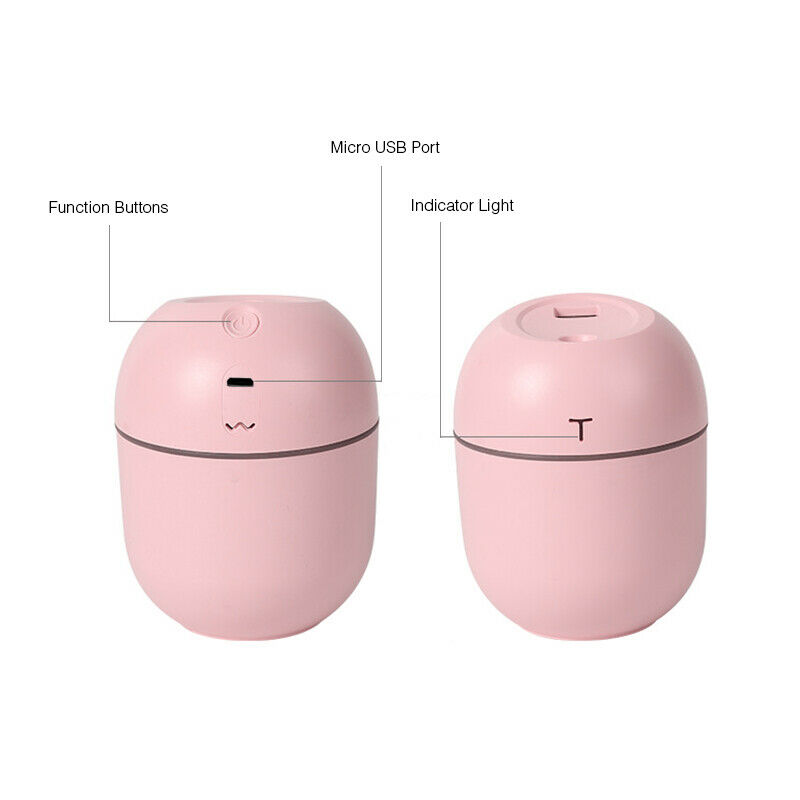 Mini Ultrasonic USB Air Humidifier with LED Night Light