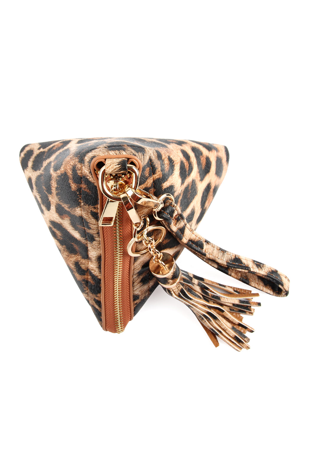 Pyramid Tassel Wristlet Bag